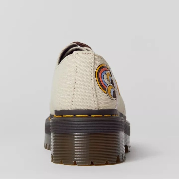 Dr. Martens Vegan 1461 Retro RayCanvas Embroidered Platform ShoesUS Women's 10 - Picture 5 of 16